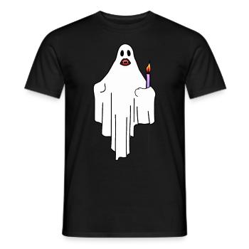 Fantômes, Fantôme, Fantôme, Halloween Horreur, Enfants - T-shirt homme - noir - Devant - AI Model Male 178 light (178cm)