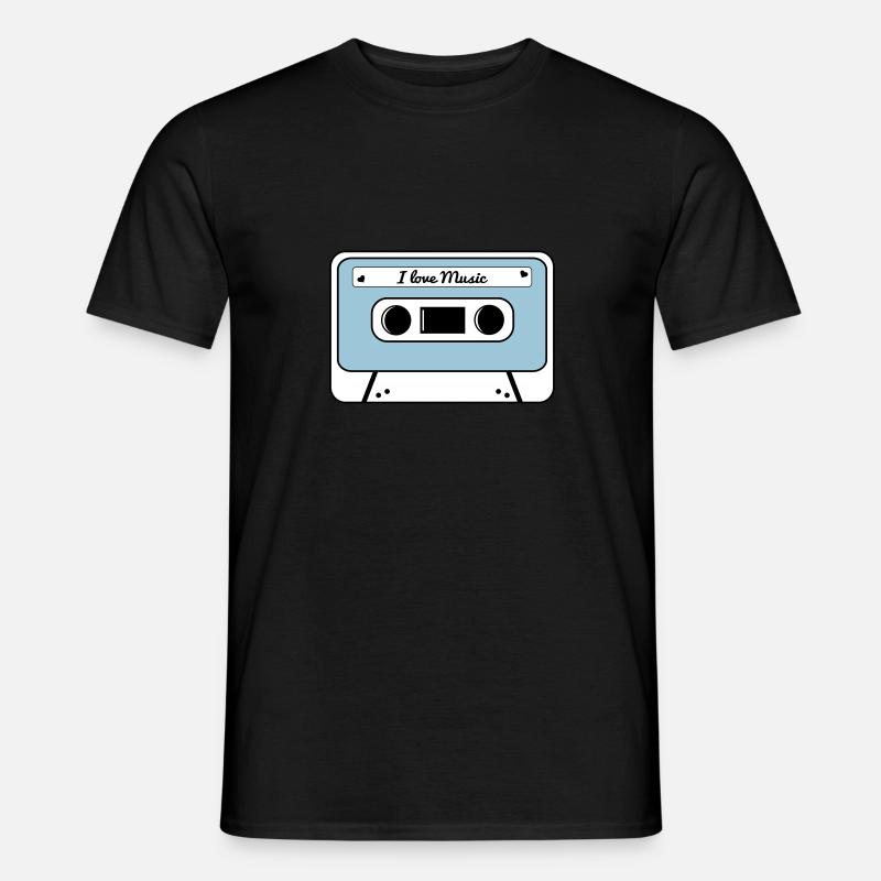 Kassette - Männer T-Shirt - Schwarz