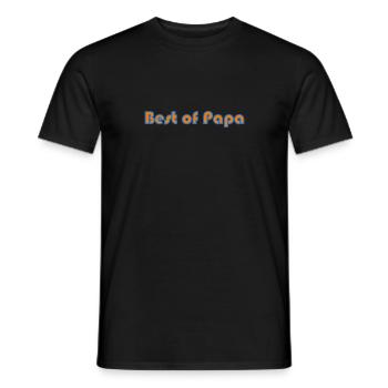 HAPPY BIRTHDAY DAD. DAD. FATHER's DAY. FATHER - Men's T-Shirt - black - Front - AI Model Male 178 light (178cm)
