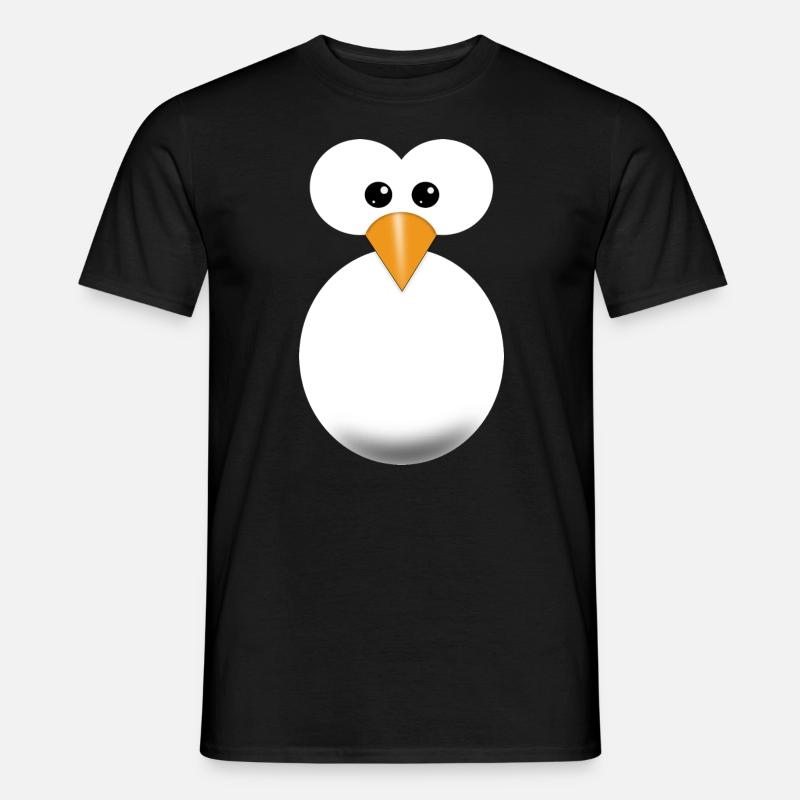 Pinguin - Männer T-Shirt - Schwarz