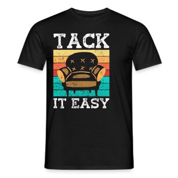 Restorer Upholstered Furniture - Men's T-Shirt - black - Front - AI Model Male 178 light (178cm)