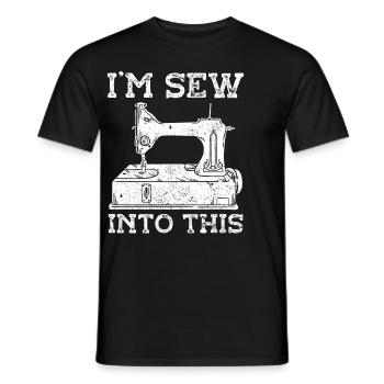 Restorer Upholstered Furniture - Men's T-Shirt - black - Front - AI Model Male 178 light (178cm)