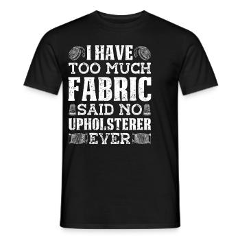 Restorer Upholstered Furniture - Men's T-Shirt - black - Front - AI Model Male 178 light (178cm)