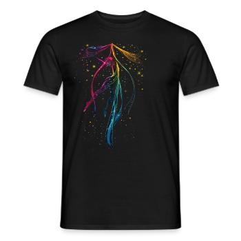 Aerialist Aerial Silk Circus Air Silk - Men's T-Shirt - black - Front - AI Model Male 178 light (178cm)