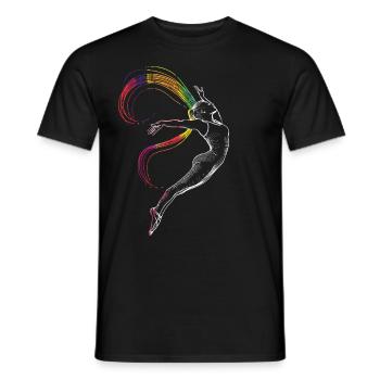 Aerialist Aerial Silk Circus Air Silk - Men's T-Shirt - black - Front - AI Model Male 178 light (178cm)