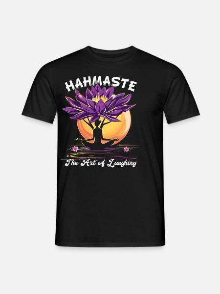 Méditation Rire drôle Yoga - T-shirt homme - noir
