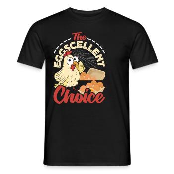 Unterstützen Sie lokale Eierhändler - Männer T-Shirt - Schwarz - Vorne - AI Model Male 178 light (178cm)