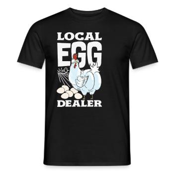Unterstützen Sie lokale Eierhändler - Männer T-Shirt - Schwarz - Vorne - AI Model Male 178 light (178cm)