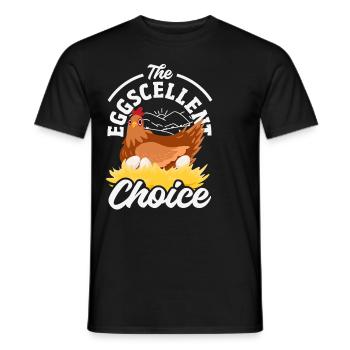 Unterstützen Sie lokale Eierhändler - Männer T-Shirt - Schwarz - Vorne - AI Model Male 178 light (178cm)