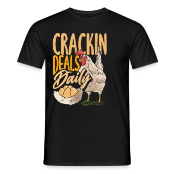 Unterstützen Sie lokale Eierhändler - Männer T-Shirt - Schwarz - Vorne - AI Model Male 178 light (178cm)