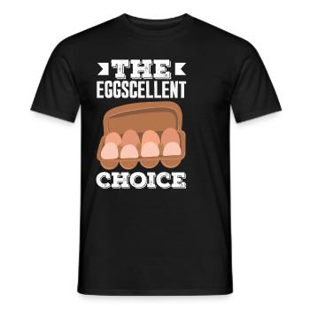 Unterstützen Sie lokale Eierhändler - Männer T-Shirt - Schwarz - Vorne - AI Model Male 178 light (178cm)