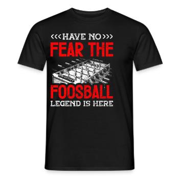 Tischfußballer Und Tischfußballer - Männer T-Shirt - Schwarz - Vorne - AI Model Male 178 light (178cm)