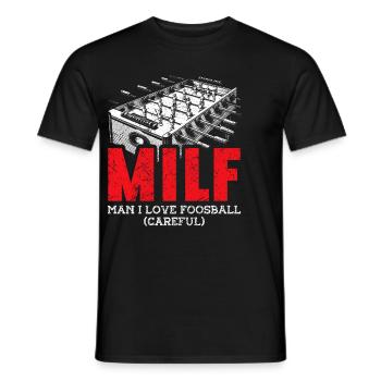 Tischfußballer Und Tischfußballer - Männer T-Shirt - Schwarz - Vorne - AI Model Male 178 light (178cm)