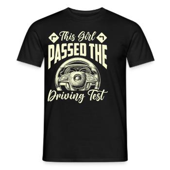 Driving School Driving Instructor - Men's T-Shirt - black - Front - AI Model Male 178 light (178cm)