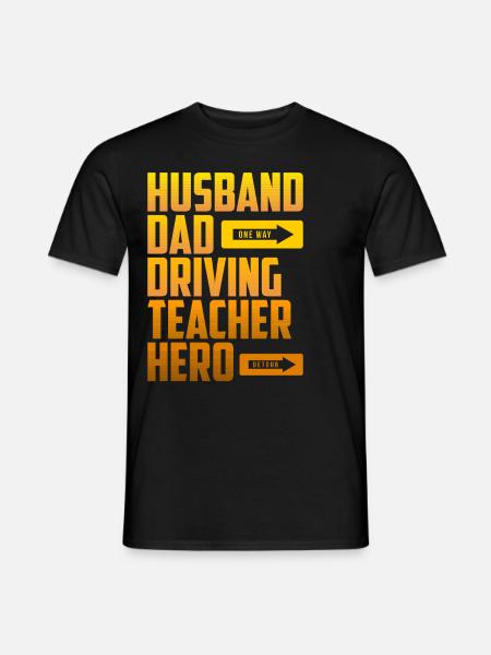 Fahrschule Fahrlehrer - Männer T-Shirt - Schwarz