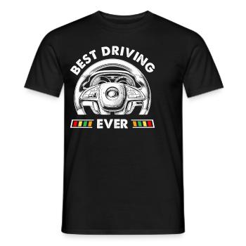 Driving School Driving Instructor - Men's T-Shirt - black - Front - AI Model Male 178 light (178cm)