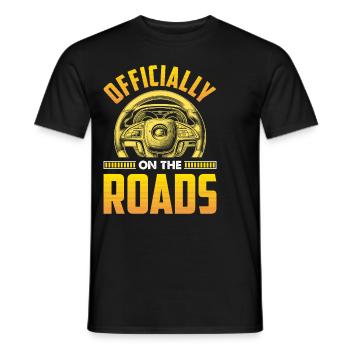Driving School Driving Instructor - Men's T-Shirt - black - Front - AI Model Male 178 light (178cm)