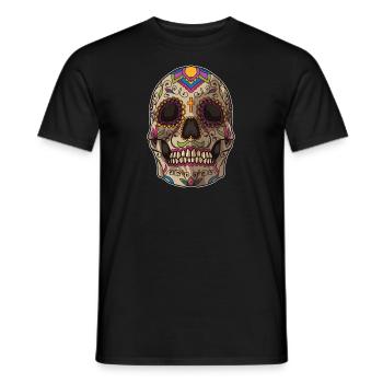 Sugar Skull | Dia De Los Muertos Mexican Holiday - Männer T-Shirt - Schwarz - Vorne - AI Model Male 178 light (178cm)