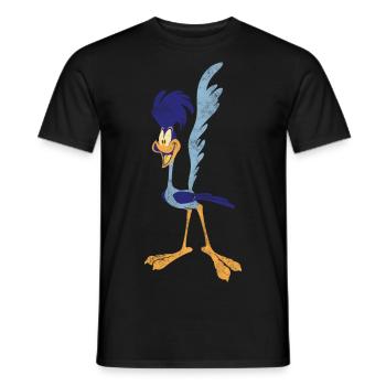 Looney Tunes Road Runner Vintage - T-shirt homme - noir - Devant - AI Model Male 178 light (178cm)