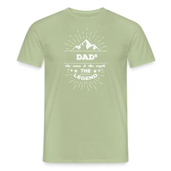 dad 5 hoch 5 - T-shirt homme - vert sauge - Devant - AI Model Male 178 light (178cm)