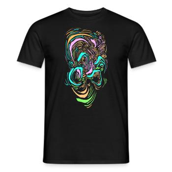 Clown de science-fiction - T-shirt homme - noir - Devant - AI Model Male 178 light (178cm)