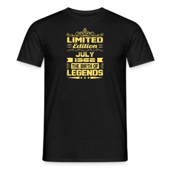 Juillet 1962 - cadeau du 60e anniversaire. Génial. - T-shirt homme - noir - Devant - AI Model Male 178 light (178cm)