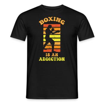 Boxen Boxer Kampfsport Boxring Boxhandschuhe - Männer T-Shirt - Schwarz - Vorne - AI Model Male 178 light (178cm)