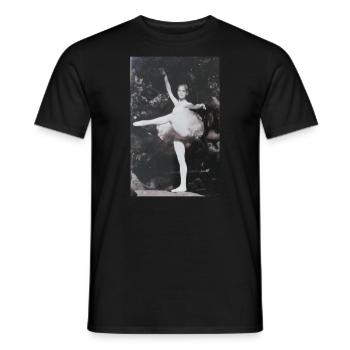 Ballerina - Men's T-Shirt - black - Front - AI Model Male 178 light (178cm)