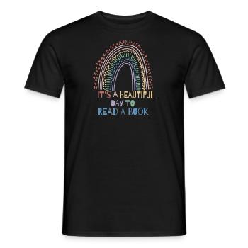 Schule Lesen Lehrer Schüler Geschenkidee - Männer T-Shirt - Schwarz - Vorne - AI Model Male 178 light (178cm)