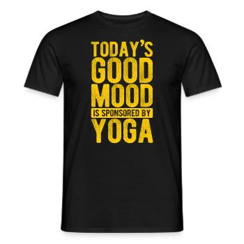 Yogalehrer Spruch Für Yogi Yoga - Männer T-Shirt - Schwarz - Vorne - AI Model Male 178 light (178cm)