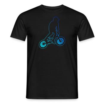 bmx bike men bike bmx women bmx boys - Men's T-Shirt - black - Front - AI Model Male 178 light (178cm)
