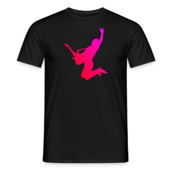 Egitarre Gitarre Guitar Herren Damen electronic gu - Männer T-Shirt - Schwarz - Vorne - AI Model Male 178 light (178cm)