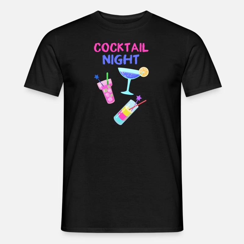 cocktail soir,cocktails,cocktail,cocktail,fête - T-shirt homme - noir