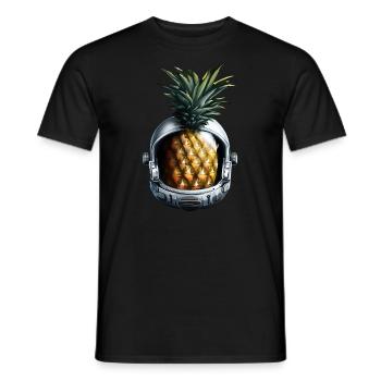 Ananas Astronaut - Männer T-Shirt - Schwarz - Vorne - AI Model Male 178 light (178cm)