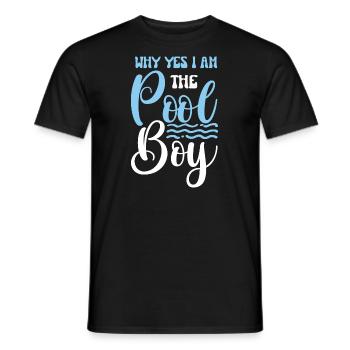 Poolboy - Männer T-Shirt - Schwarz - Vorne - AI Model Male 178 light (178cm)