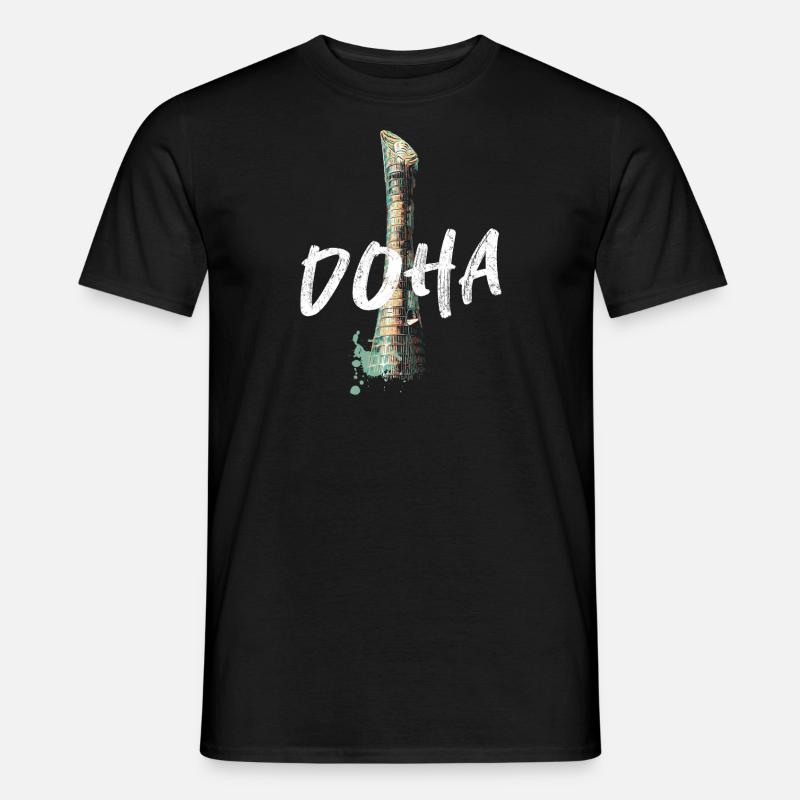 Sheikh Khalifa Stadium, Doha - Men’s T-shirt - black