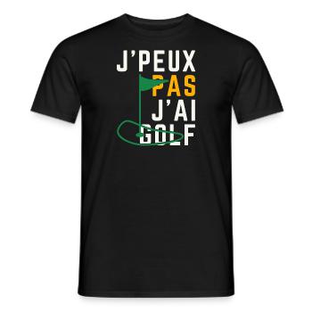 Ich kann nicht Golf haben - Männer T-Shirt - Schwarz - Vorne - AI Model Male 178 light (178cm)