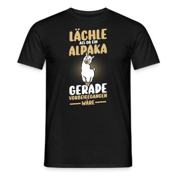 Alpaga - T-shirt homme - noir - Devant - AI Model Male 178 light (178cm)