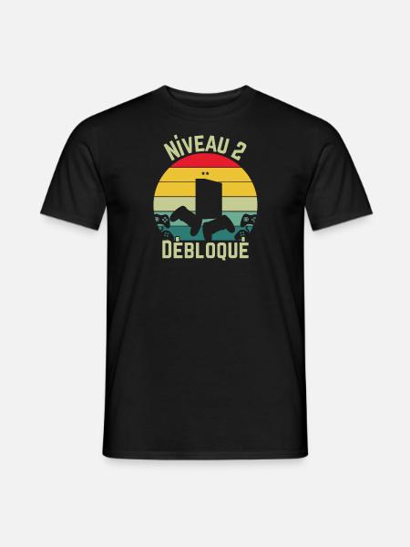 Level 2 Unlocked - Men's T-Shirt - black