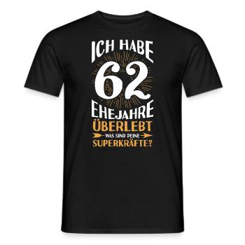 Mariage Aquarium Mariage 62 ans mariage - T-shirt homme - noir - Devant - AI Model Male 178 light (178cm)