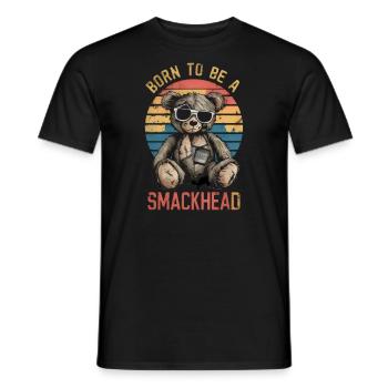 Born To Be A Smackhead - Men's T-Shirt - black - Front - AI Model Male 178 light (178cm)