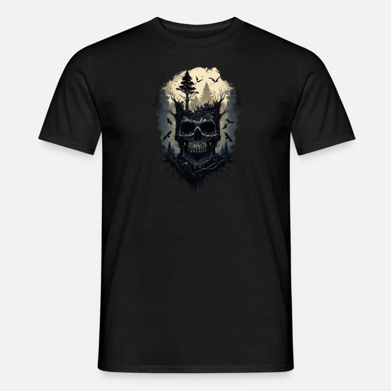 Geist im Wald - Männer T-Shirt - Schwarz