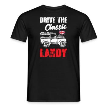 Conduisez le Landy classique - T-shirt homme - noir - Devant - AI Model Male 178 light (178cm)