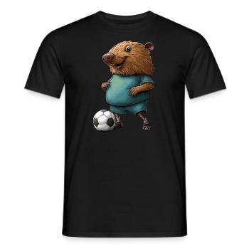 Fussball Maulwürfe - Männer T-Shirt - Schwarz - Vorne - AI Model Male 178 light (178cm)