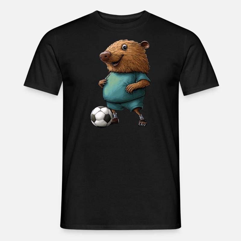 Fussball Maulwürfe - Männer T-Shirt - Schwarz