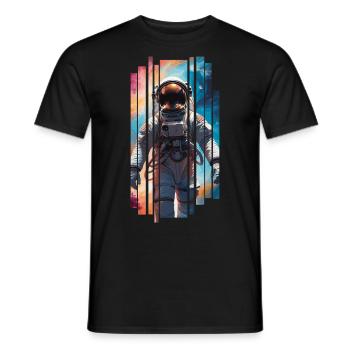 Space astronaut - Astronaute spatial - T-shirt homme - noir - Devant - AI Model Male 178 light (178cm)