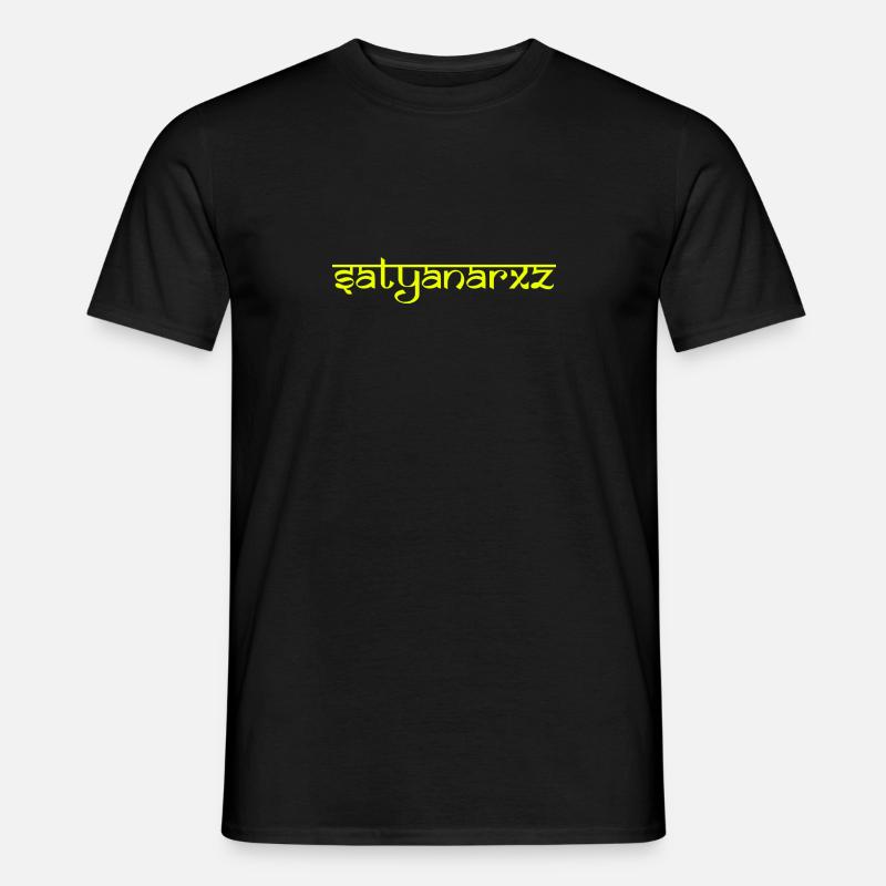 Satya Narxz - Männer T-Shirt - Schwarz