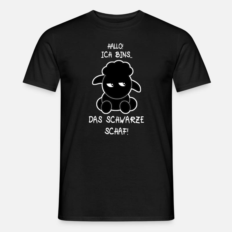 Das schwarze Schaf - Männer T-Shirt - Schwarz