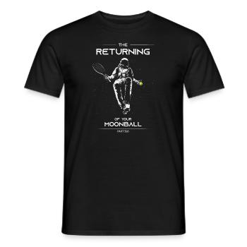 The Returning of your Moonball - Astronaut Version - Männer T-Shirt - Schwarz - Vorne - AI Model Male 178 light (178cm)