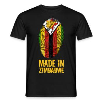 Made In Zimbabwe / Zimbabwe / Great Zimbabwe - T-shirt homme - noir - Devant - AI Model Male 178 light (178cm)